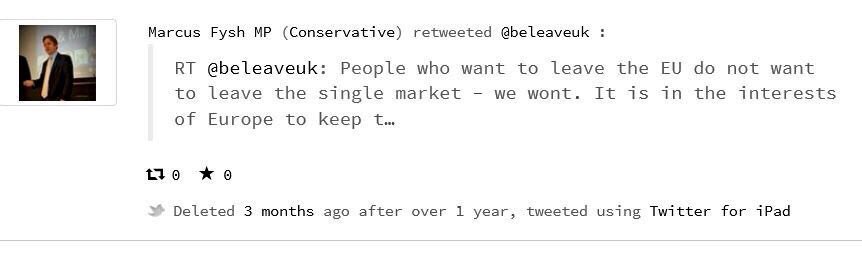 Also, please note that before the referendum  @MarcusFysh was saying with equal confidence that Brexit didn’t mean we would leave the Single Market. Now he’s calling everyone who advocates anything less than no deal unpatriotic. Disingenuous worm.