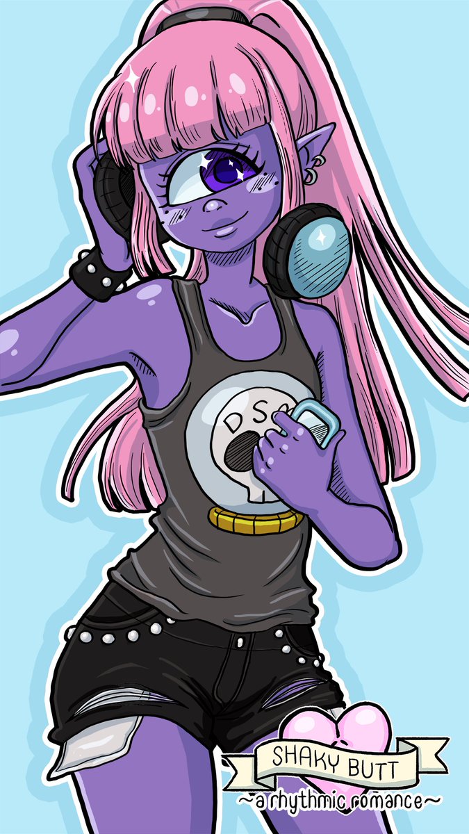ShakyButtGame's tweet photo. New Shaky Butt phone wallpapers are complete! I enjoyed drawing Mina and Tommy in a more detailed style and in cute outfits. 💙💜💚💜💙 https://t.co/NwE5wWhl4p