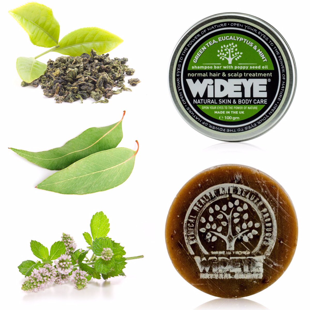 Rejuvenate your locks with this refreshing #ShampooBar featuring #GreenTea, #Eucalyptus &amp; #Peppermint. Andy, a WiDEYE fan, declares that it's "one of the best! Amazing smell &amp; unlike some natural soaps it foams up really easily". wideye.co.uk/products/green… #NaturalHairCare #SLSFree