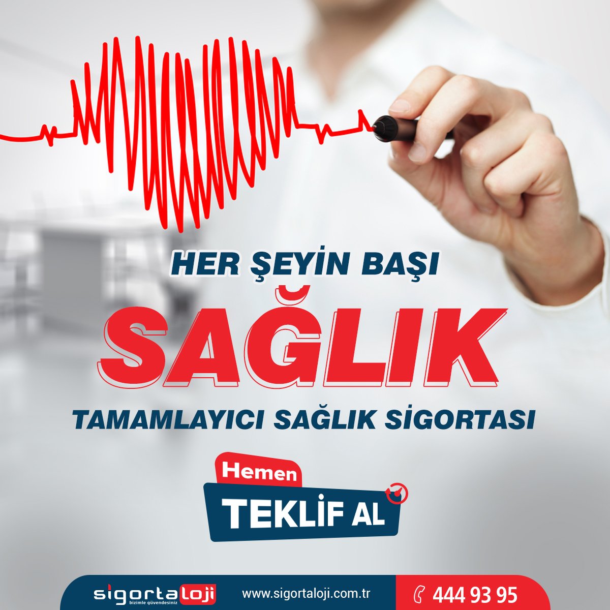 Bana bir şey olmaz deme. Her şeyin başı sağlık! Tamamlayıcı Sağlık Sigortası ile sağlığınız Sigortaloji güvencesinde.

sigortaloji.com
#Sigortaloji #Kasko #Sigorta #Sigortacı #DASK #Emtia #TrafikSigortası #SağlıkSigortası #NakliyatSigortası #Sağlık