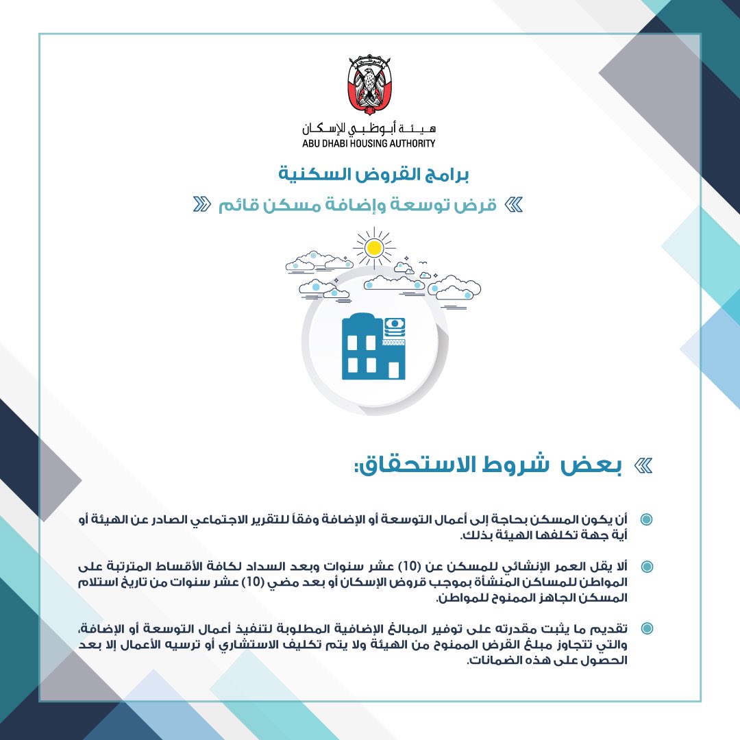 هيئة أبوظبي للإسكان on Twitter: "لمحة تعريفية عن برنامج ...