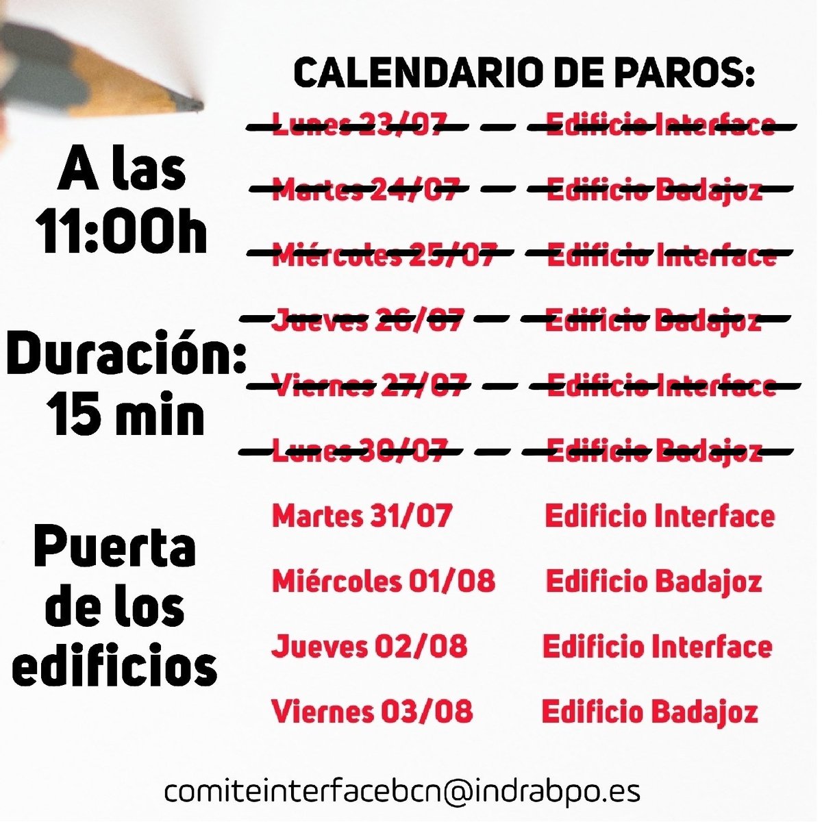 Comité IndraBPO Bcn (Edificio Interface) tweet media