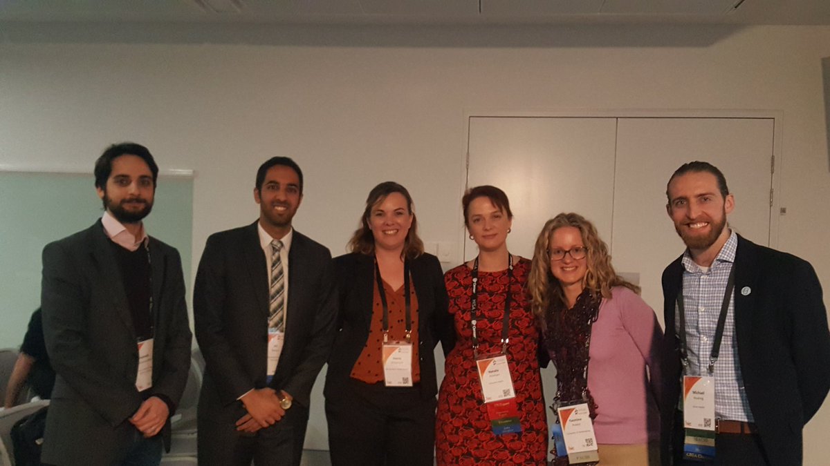 YasmineProbst's tweet photo. Our clinical informatics speakers @HoskingMike @AliBesiso Hamed, Natalie and Dayna #HIC18 https://t.co/Z2EF7oYytM