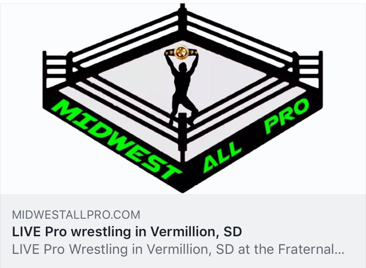 vermeagle2421's tweet photo. Ladies And Gentalmen ...... Its Time For the MAIN EVENT!!!!!! 
LIVE Pro Wrestling!!! Midwest AllPro Wrestling &amp; Vermillion Eagles Club 
Tag Up On Dakota Daze!!! @MidwestAllPro #TheEagleIsBACK!!!!! #Wooooo #MAP #VermillionEagles2421 

With Special Guest.................?😮😮😮 https://t.co/tDhDhu8mCQ