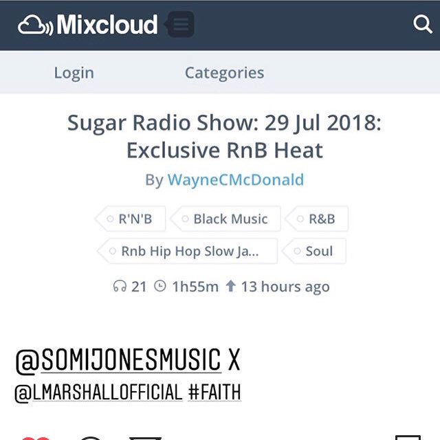 somijonesmusic's tweet photo. Word to @waynecmcdonald for adding #Faith to the #sugaradio playlist. Beautiful way to start the day! https://t.co/2ET34cgjwQ
