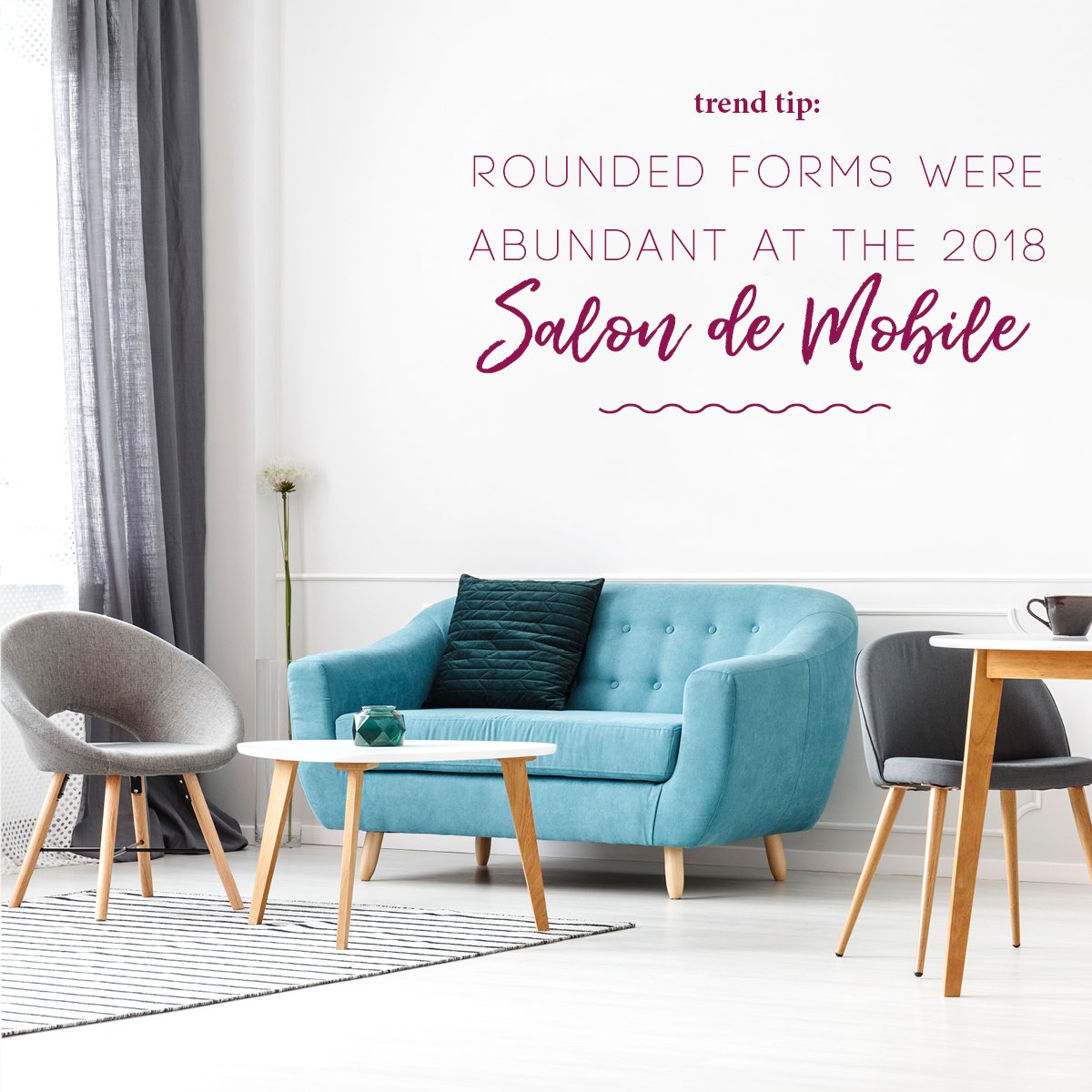 InteriorBCID's tweet photo. Rounded edges and circular forms were a strong trend at the recent 2018 Salon de Mobile (a trade show in Milan that often sets worldwide trends). These plump ovular shapes give a friendly, comfortable appearance to any setting. #interiordesign https://t.co/PukVYVX5kj