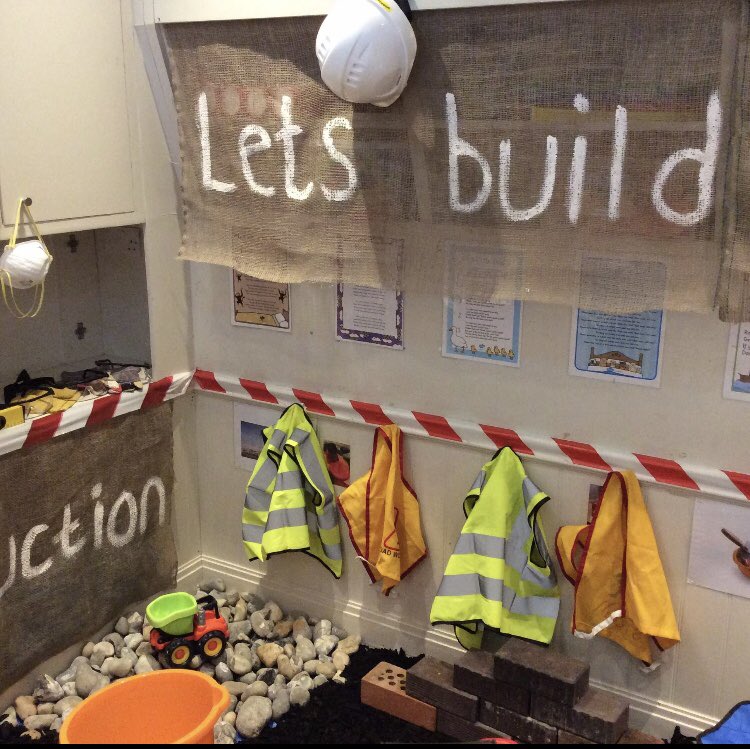NoddysSchools's tweet photo. A great indoor construction site awaits our toddlers this morning. #followingtheirinterests #reallifeobjects #earlyyears #letsbebuilders #children #roleplay #nurserylife #exploring #investigating https://t.co/ktwfGkJxeG