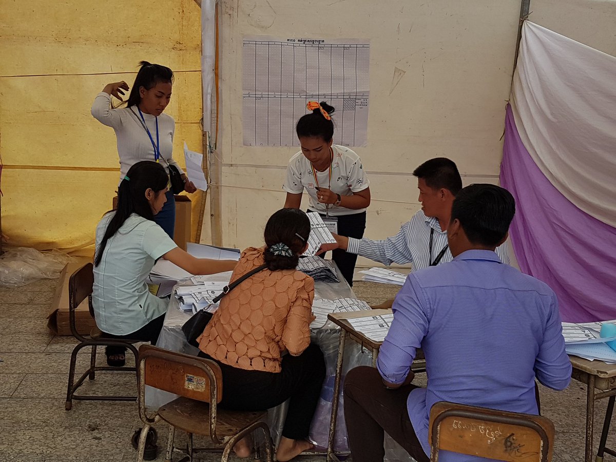 MayWongST's tweet image. So far #Cambodia National Election Committee says no party has called for a recount of the #CambodiaElection2018 votes at any of the 25 provinces. The ruling Cambodian People's Party #CPP led by PM #HunSen won more than 82% of votes cast by some 7 million voters