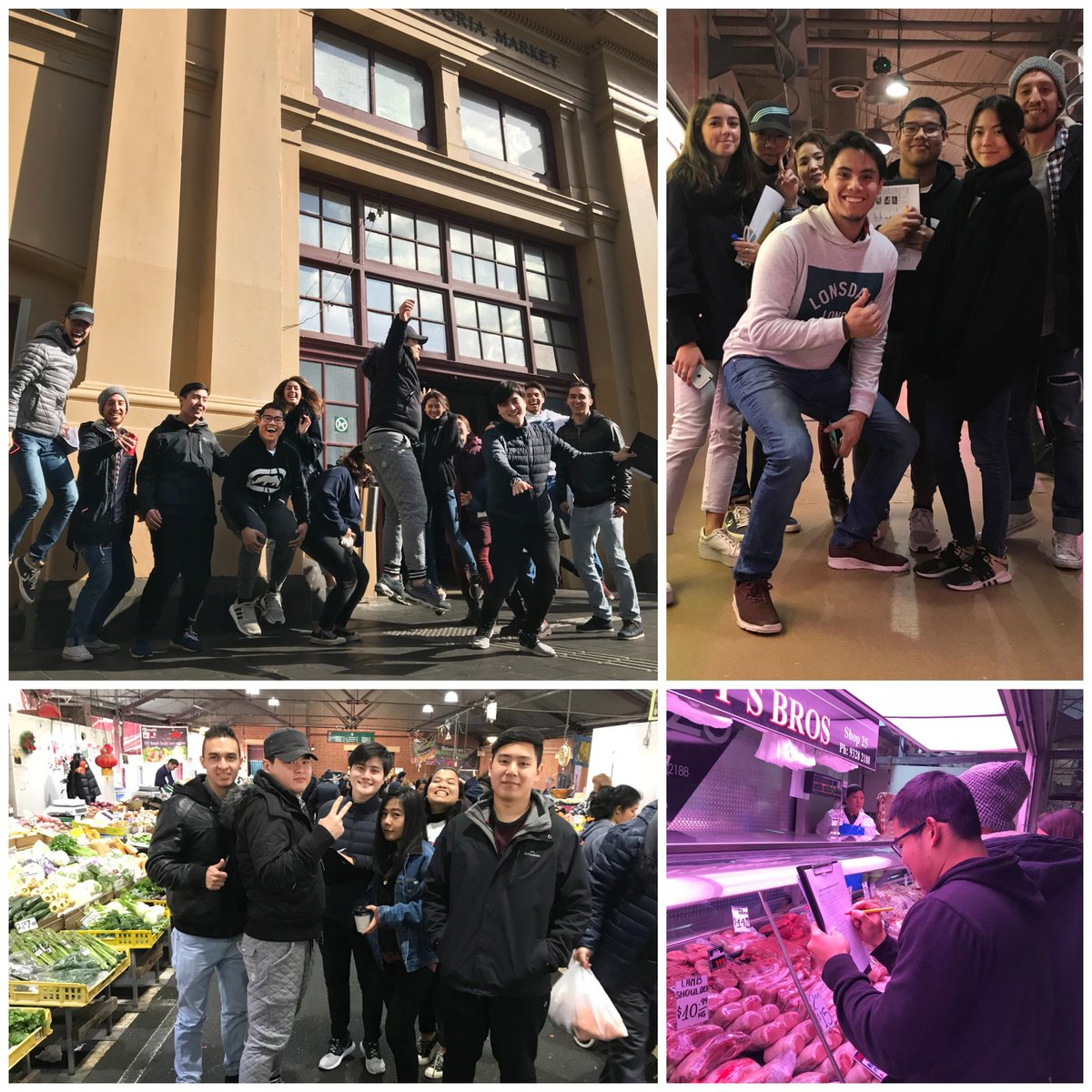 Eric’s Intermediate class went on an #excursion to the Queen Victoria Markets today to practice their reported speech. This involved the students speaking to vendors and market stall holders, to find out more about what they do and their lives!