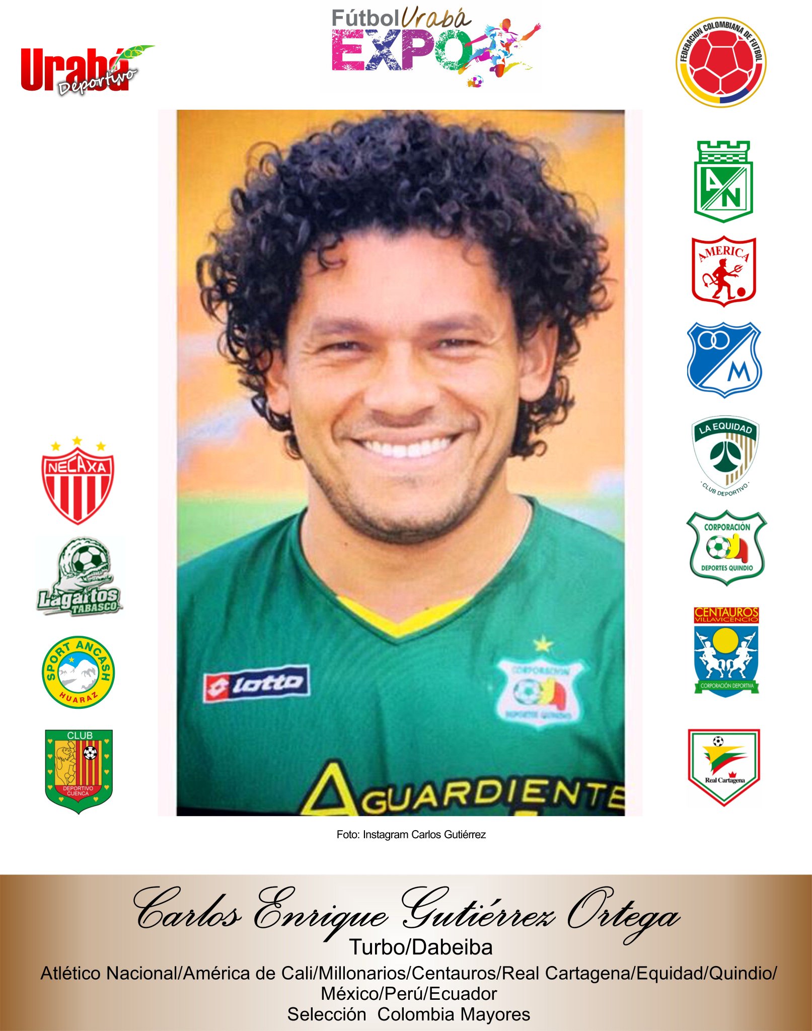 Carlos gutierrez futbolista colombiano