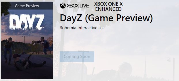 えふりす Xboxone Dayz ゲームプレビューにてまもなく登場か 海外ストアにページが登場 Xbox One X Enhanced ダウンロード容量は12 9gb T Co Dtanlnmoev