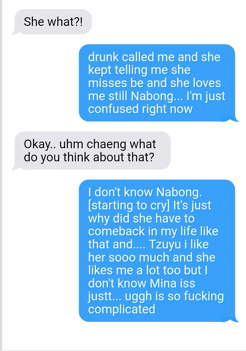 [Chaeyoung called Nabong last night ]
