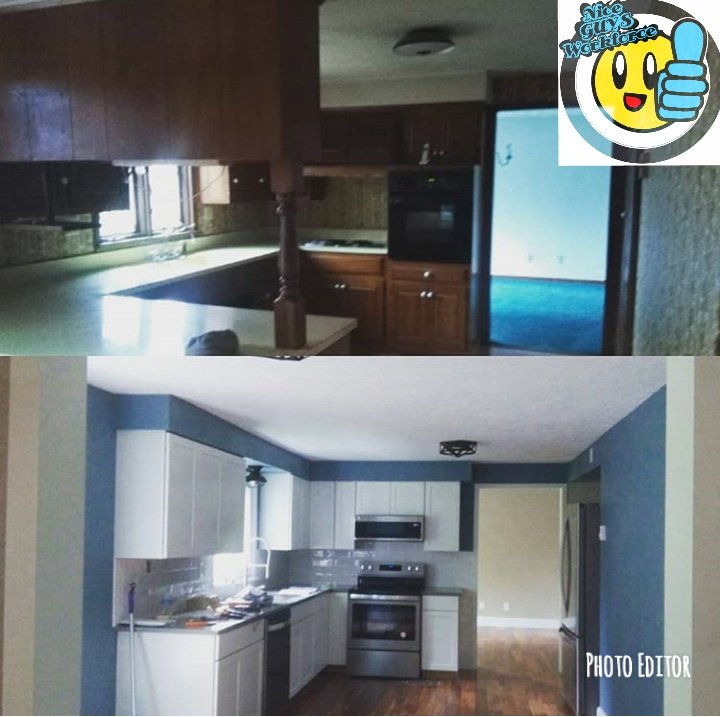 GuysWorkforce's tweet image. Love the finished results of this #kitchendesign #remodel #remodeling #awesome #HomeImprovement #niceguysworkforce #omg #BRANDNEW #outwiththeold #blue #kitchenremodel