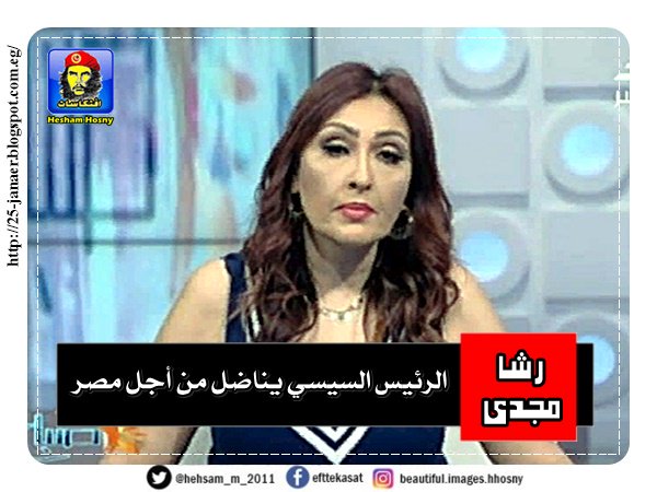 رشا مجدي الرئيس السيسي يناضل من أجل مصر