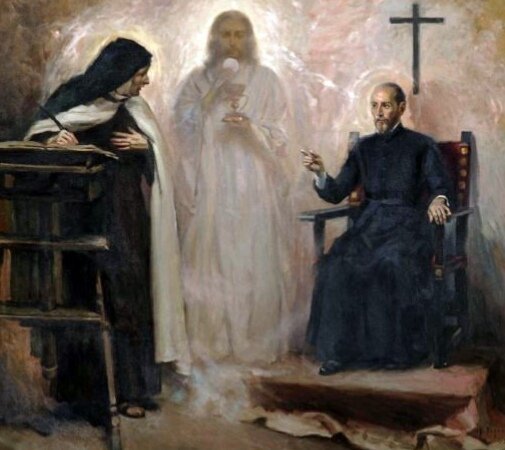 JuntaSS_Avila's tweet photo. En este @TeresaJubileo recordamos también que San Ignacio fue canonizado el 12 de Marzo de 1622 junto a nuestra Santa #SantaTeresadeJesús, San Isidro Labrador, San Felipe Neri y San Francisco Javier. https://t.co/o2vBbu7qir