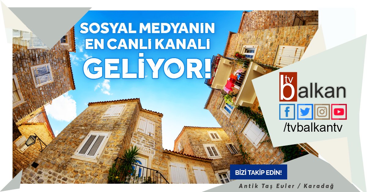 tvbalkantv's tweet photo. Sosyal medyanın en canlı kanalı geliyor! #BalkanTV
#WebTv #Canlı #Yayın #Balkanlar #Trakya #Edirne #Kırklareli #Tekirdağ #Arnavutluk #Tiran #BosnaHersek #SarayBosna #Bulgaristan #Sofya #Karadağ #Podgoria #Kosova #Priştine #Makedonya #Üsküp #Yunanistan #Atina #Romanya #salı https://t.co/lDOMUNHQpN