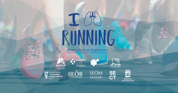 AEACaP's tweet photo. La Behobia-San Sebastián a medio pulmón. Tres pacientes operados de #cáncerdepulmón la correrán este año acompañados de familiares, amigos y personal sanitario. https://t.co/SQjIaEYiGG   #cáncer #salud #prevención @BSS_Fortuna @jon_zabaleta @_SEOM @SEOR3 @SECTtoracica https://t.co/O9PstfGDme