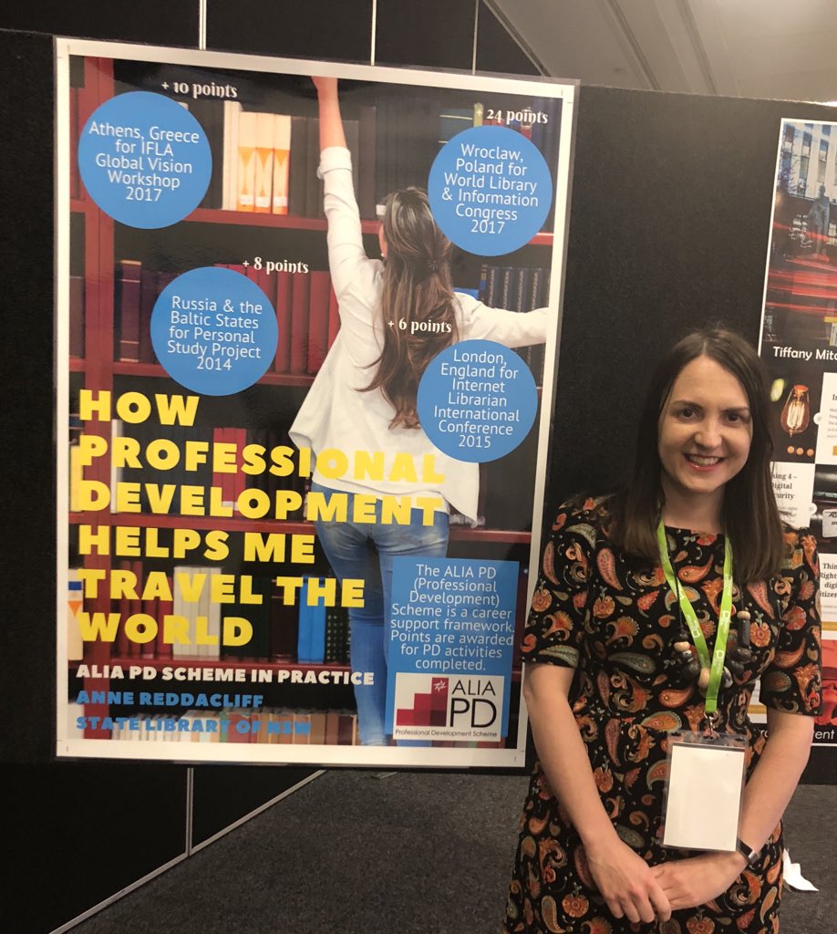 AMoodiLibrarian's tweet photo. This is my poster for #APLIC2018. Find out more about @ALIANational #PD Scheme https://t.co/wyZDZaHx1A #travel #PDgoals https://t.co/m1Kqjg0lWk