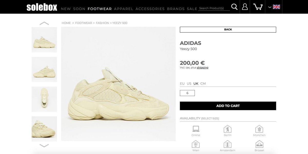 adidas Yeezy 500 'Supermoon Yellow' Restocked In UK 6 At Solebox >> bit.ly/2sTIHVM