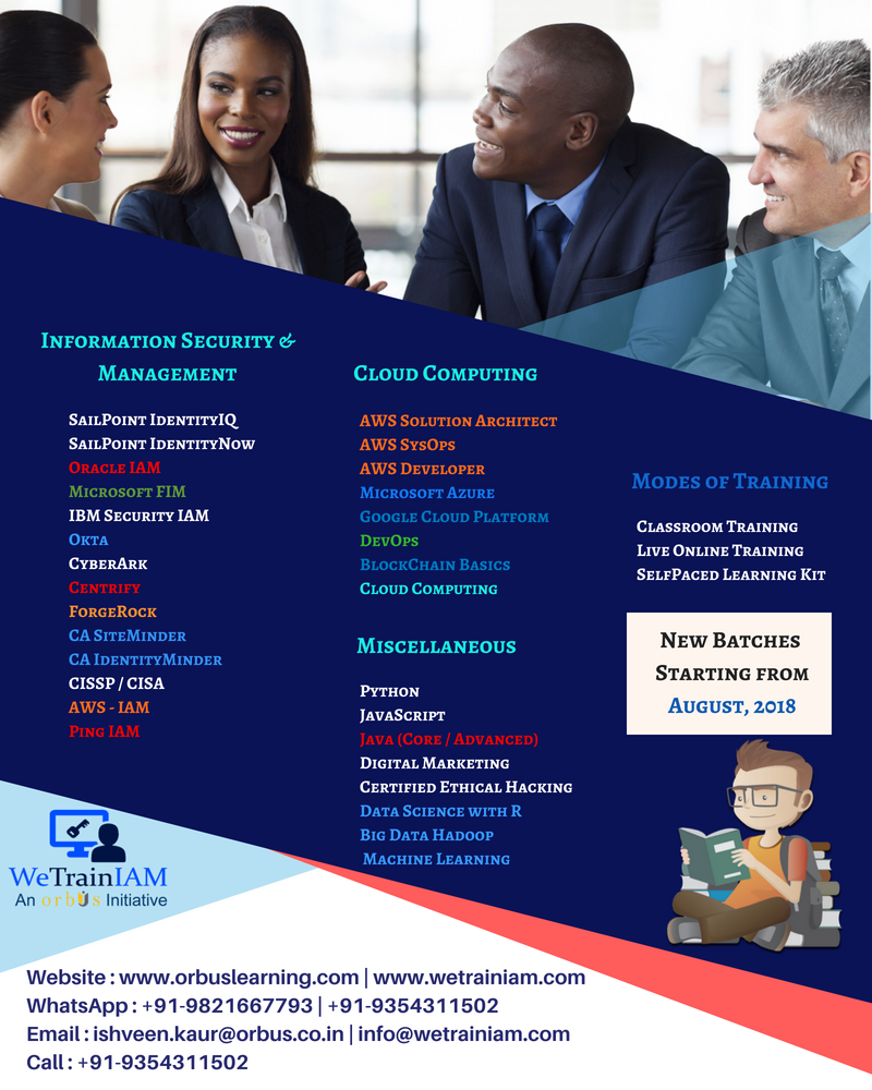 ORBUS_INT's tweet photo. Get just a degree or be job ready with @WeTrainIAM
Register at https://t.co/9IlJBgeGAM 

#IT #Trainings #MachineLearning #AI #DataScience #BigData #Hadoop #IAM #IdentityManagement #SailPoint #Oracle #Microsoft #IBM #CyberArk #AWS #Google #Python #Java #CloudComputing #infosec https://t.co/19oqzs5aRw