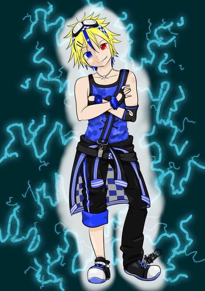 Leina524's tweet photo. Lightning stone module @cfm_len_en #鏡音レン #lightningstone #VOCALOID #FANART https://t.co/1zgyaQ6rwu