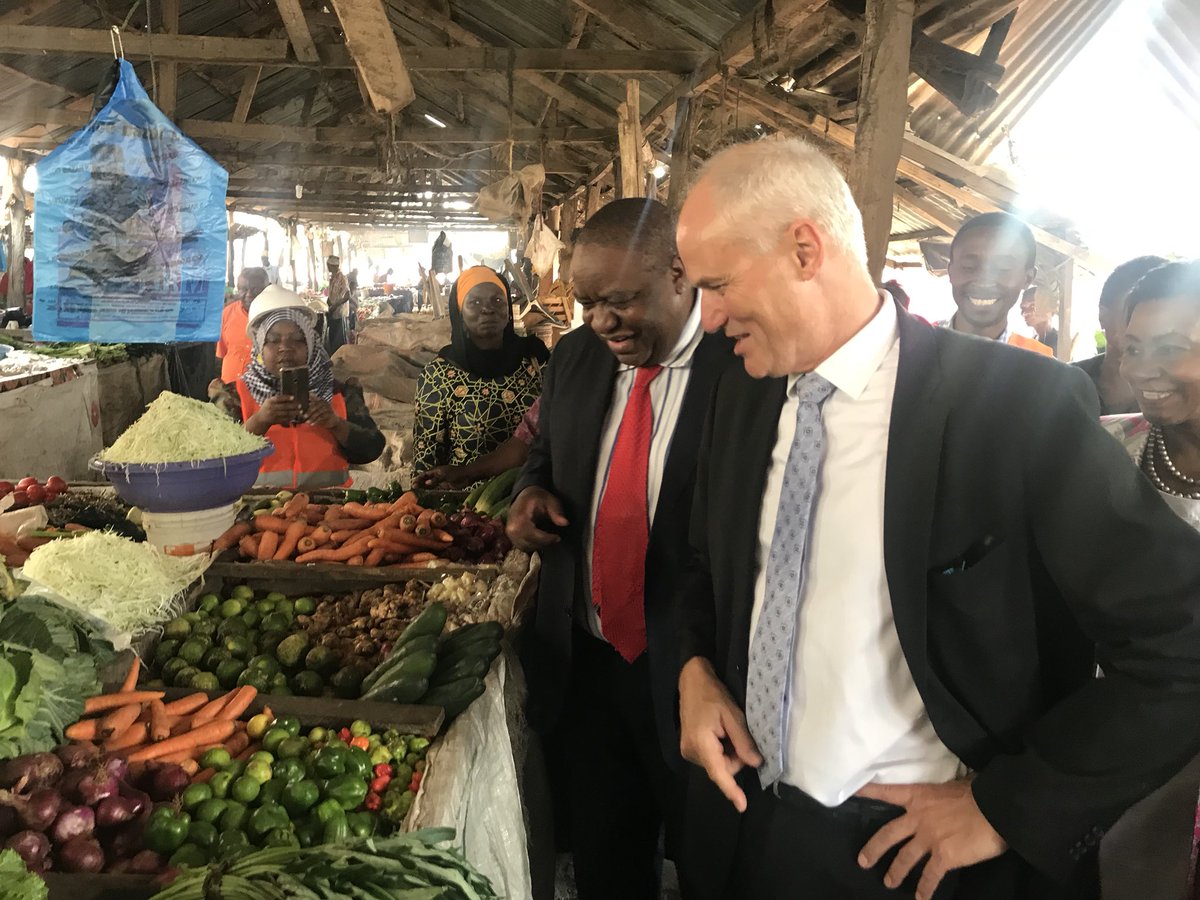 jemngw's tweet photo. Danish Ambassador Einar Jensen with ED TPSF Mr Simbeye visiting Danida supported market infrastructure at Mburahati Dar es Salaam @tpsftz @DKAmbTanzania @KilimoForum https://t.co/UHXKOoDxrA