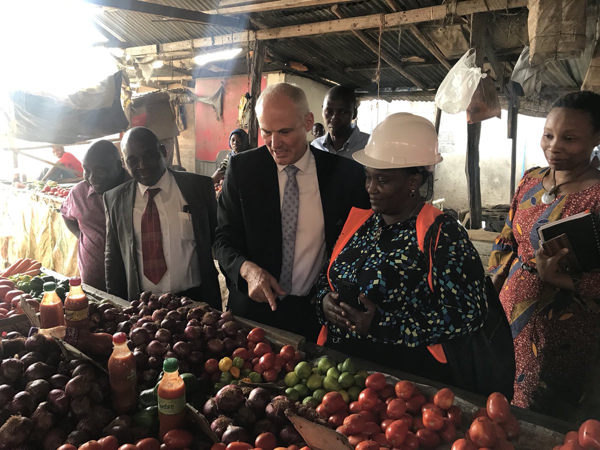 jemngw's tweet photo. Danish Ambassador Einar Jensen with ED TPSF Mr Simbeye visiting Danida supported market infrastructure at Mburahati Dar es Salaam @tpsftz @DKAmbTanzania @KilimoForum https://t.co/UHXKOoDxrA