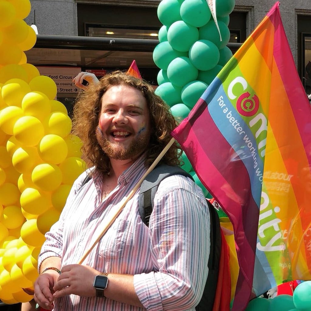 LGBTLabour's tweet image. Say hello to your new National Secretary and BAME Officer, who were coopted onto committee at the weekend. Congratulations @lewis_alee &amp;amp; Muhammed!