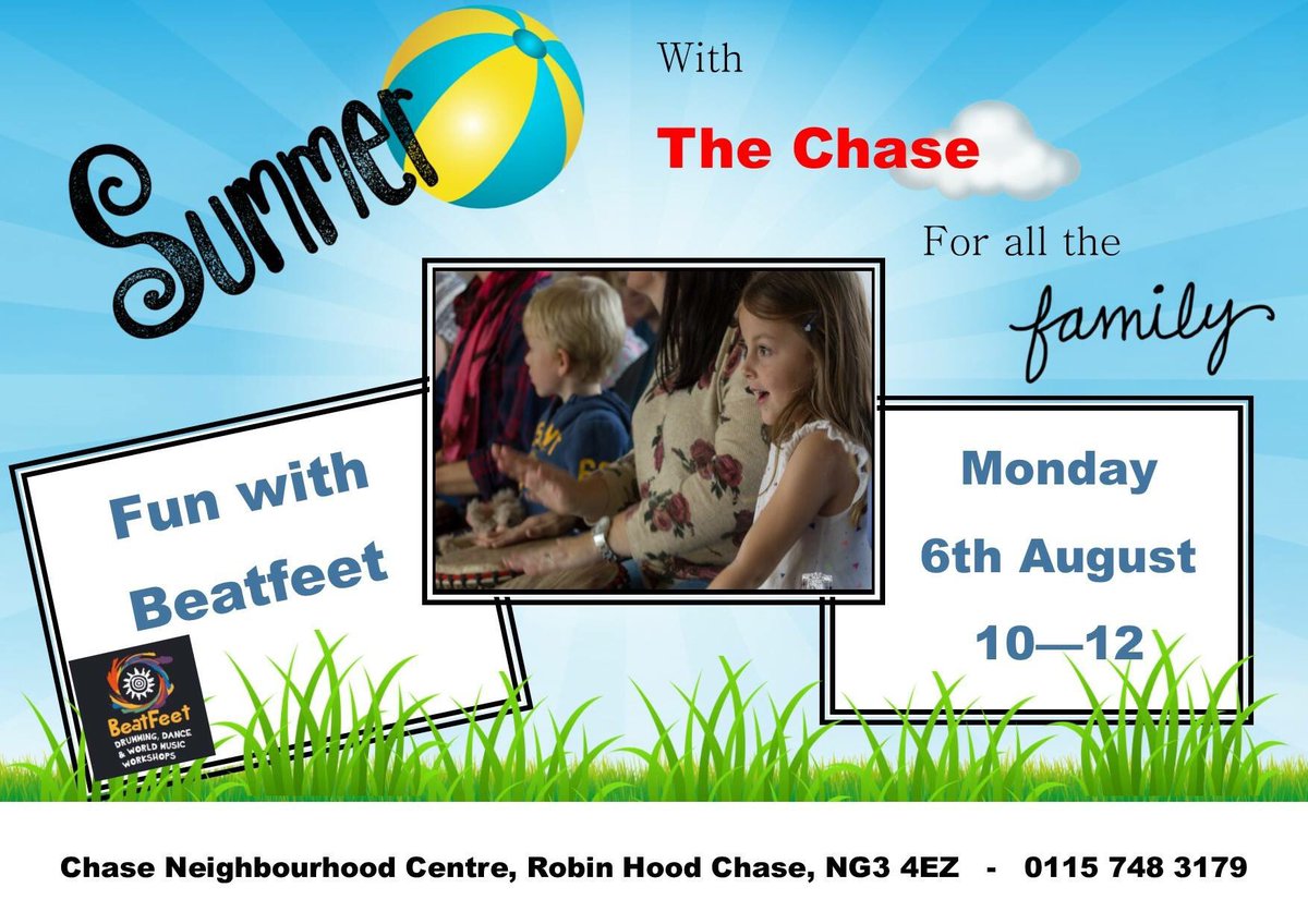 1st MONDAY FUNDAY was fantastic. Looking forward to next week with <a href="/BeatFeet1/">BeatFeet Ltd</a> FREE drumming workshop on the Chase. Supported by @BigLotteryFund  Let’s all get involved <a href="/my_stanns/">My St Ann's</a> <a href="/MyNottingham/">🏹 My Nottingham</a> @RenewalTrust @nottmcityhomes @Met_Notts <a href="/st_advice/">St Ann’s Advice Centre</a> @ncitycare_SSBC <a href="/Rob_community/">Rob Bird</a>