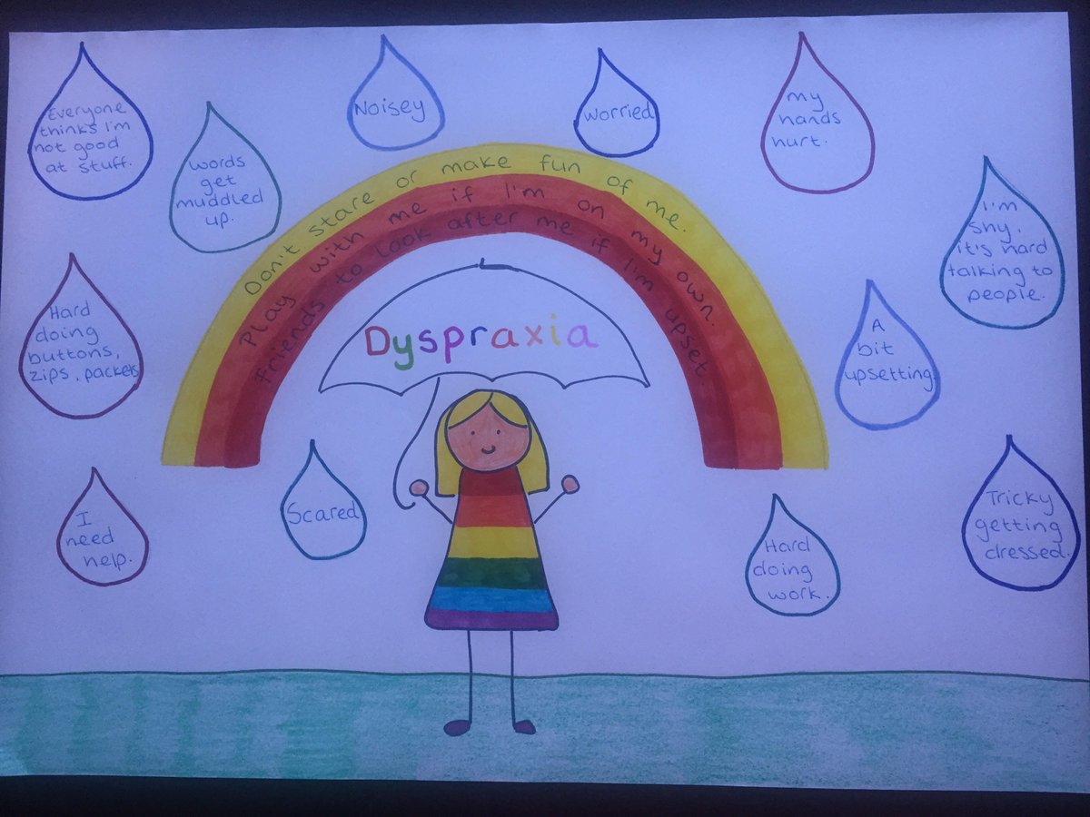 One of the young people from <a href="/DYSPRAXIAFDTN/">DYSPRAXIA FOUNDATION</a> South East Wales Dragon's Fun club recently presented what it was like for them to live with Dyspraxia in school, we are so very proud!