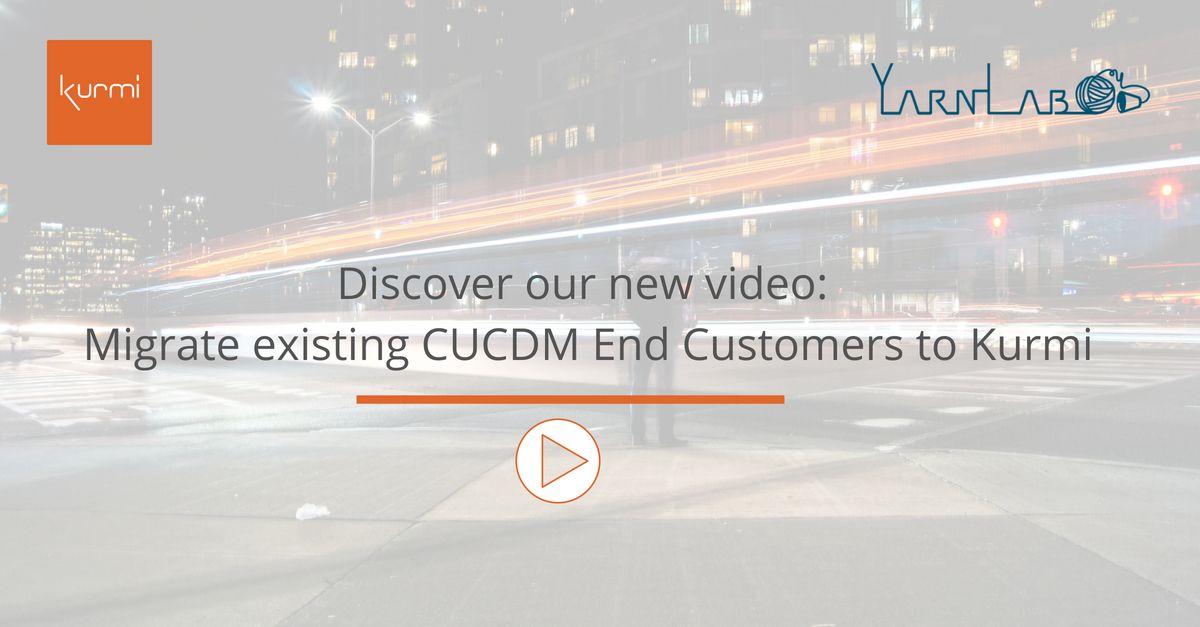 KurmiSoftware's tweet image. Find out how to easily migrate existing CUCDM end customers to Kurmi Domain Manager, thanks to the integration of Yarnlab’s solution.
▶️ buff.ly/2LCl6UV
#CUCDM #Cisco #UCaaS #UCC