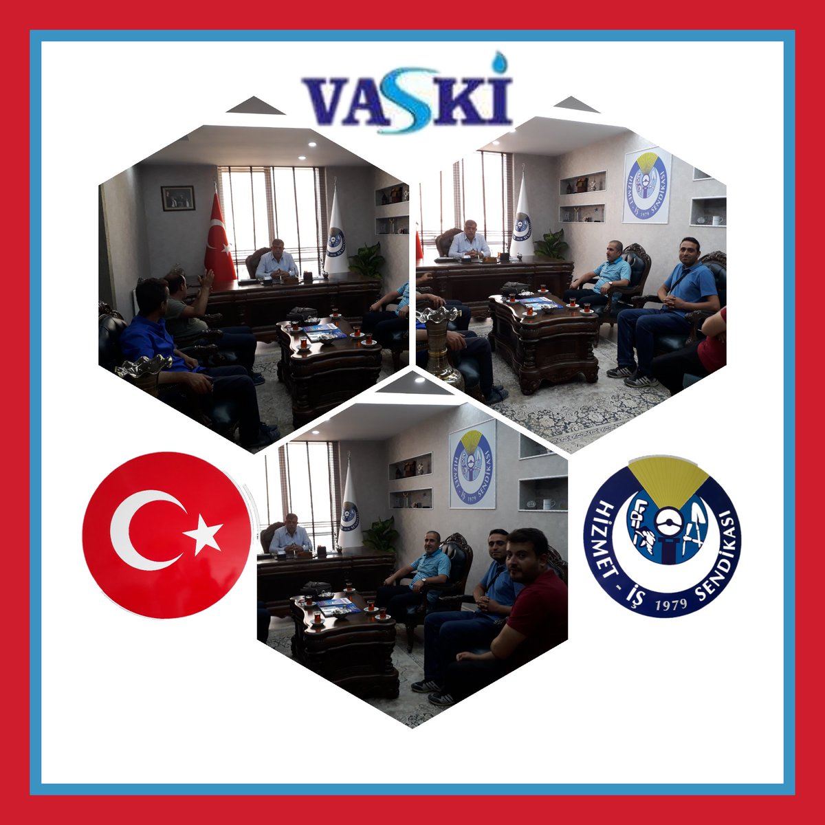 <a href="/hizmetissendika/">HİZMET-İŞ SENDİKASI</a> Başkanı
 kadim dostumuz, ağabeyimiz Sayın <a href="/EfeogluAbdullah/">Abdullah Efeoğlu</a> başkanımızı makamında ziyaret ettik.
 Başarılar dileriz. 
ALLAH muvaffak etsin...

<a href="/kayhantoglu/">Kayhan Türkmenoğlu</a> @Vaskigm_ <a href="/EfeogluAbdullah/">Abdullah Efeoğlu</a> <a href="/zaferefeoglu/">zafer efeoğlu</a> <a href="/VBaysal65/">Veysel Baysal</a> <a href="/tekatas_ali/">Ali Tekataş</a> @M_Numan_Ozdag @charme86 @valizorluoglu