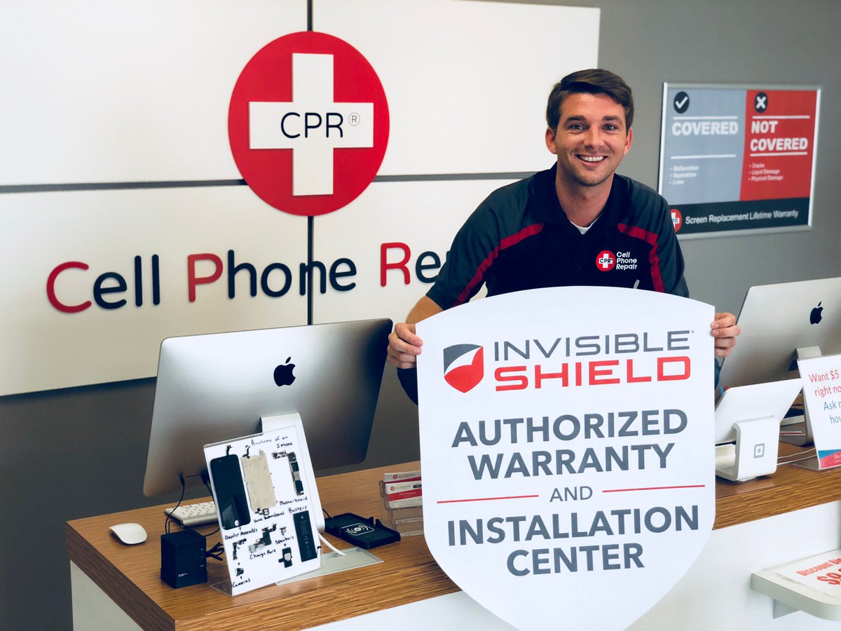 CPR_AndersonSC's tweet image. CPR (Cell Phone Repair) is now your ZAGG Invisible Shield Authorized Warranty &amp;amp; Installation Center!!