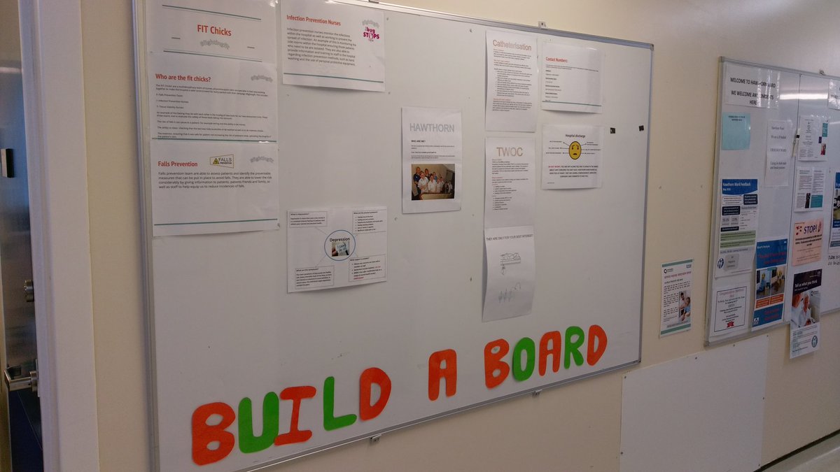 Congratulations to Hawthorn ward, student nurses for the latest Build a Board. Amazing work.