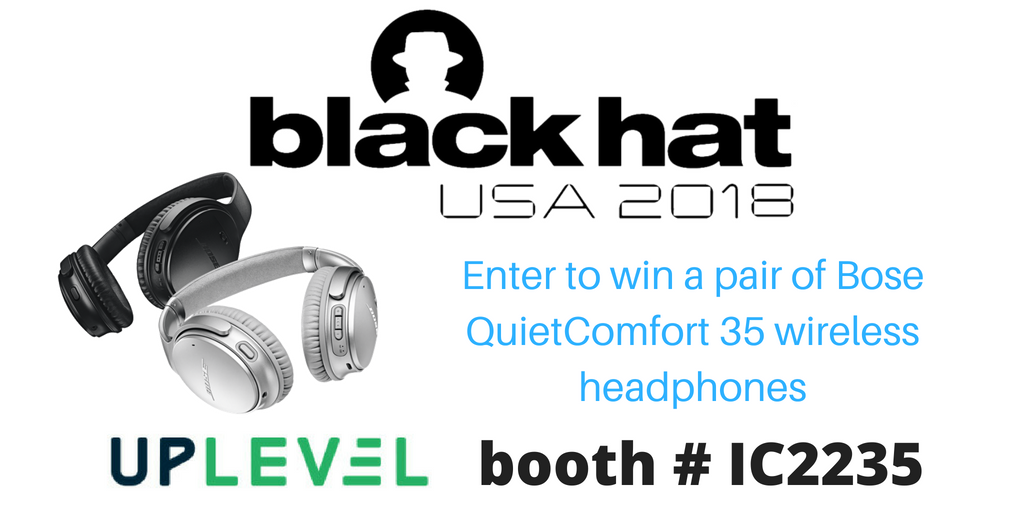 uplevelsecurity's tweet photo. #Entertowin our #BlackHat2018 #giveaway. Submit online: https://t.co/msLHLRQ6Jy, or enter in person at booth #IC2235. #securityoperations #incidentresponse #cybersecurity #SOC #BlackHatgiveaway https://t.co/xAGBBr2XQl