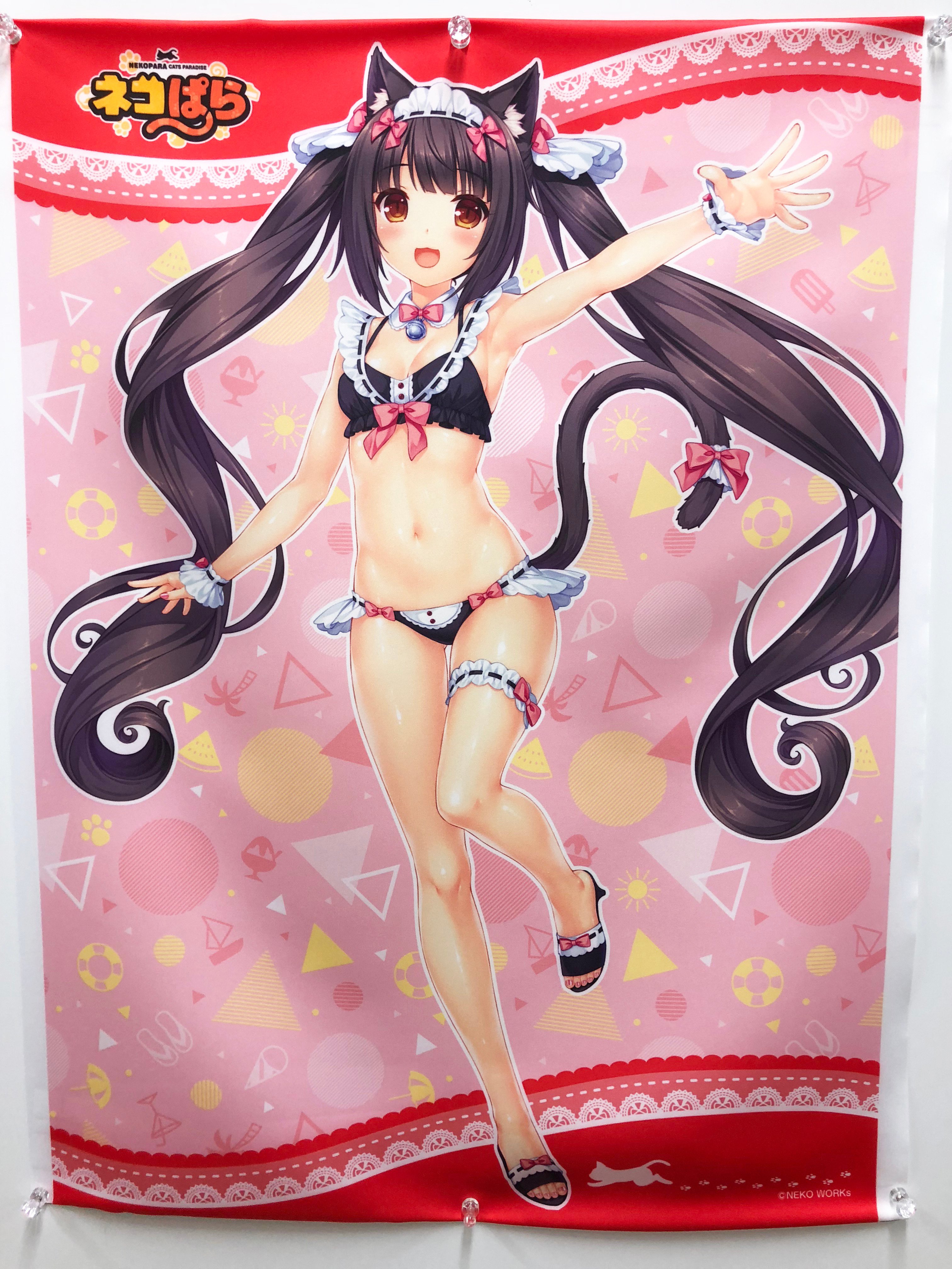 グッズ-タペストリー】ネコぱら B2タペストリー（ショコラ