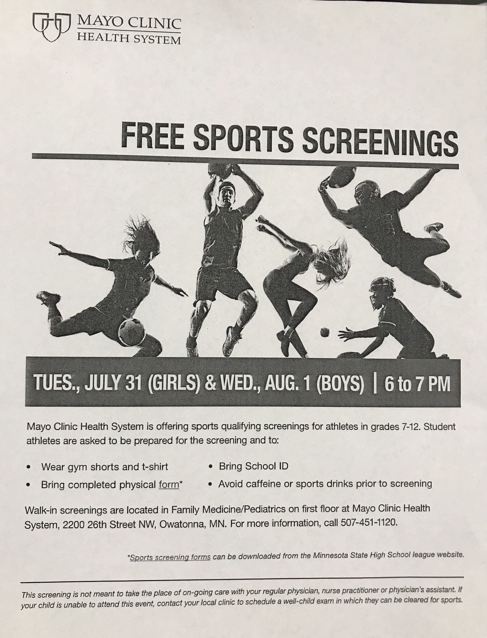 sports physical form mn
OwatonnaHuskiesGolf on Twitter: "Free sports screenings ... sports physical form mn
OwatonnaHuskiesGolf on Twitter: "Free sports screenings ...