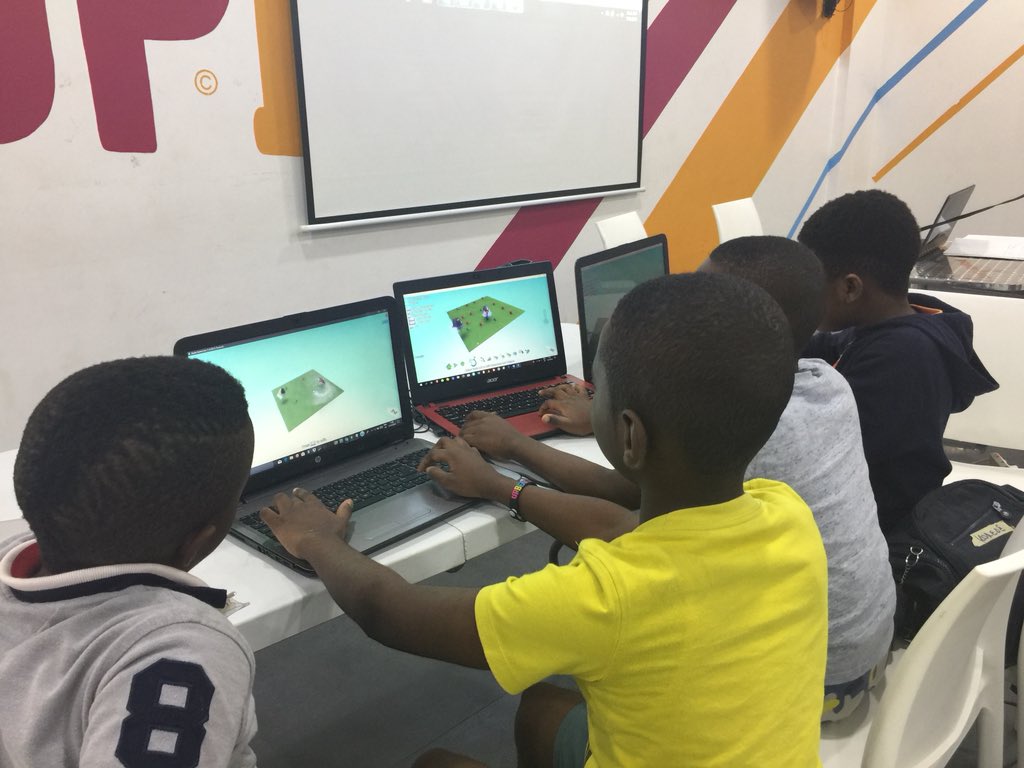 sparkitbootcamp's tweet photo. The 2nd Day of our 3rd week contains some more Koding and we definitely became creatives with Kodu. We made some levels with scoring systems and played against each other! It was really fun and we’ll continue to develop our games further tomorrow! #SparkITBootcamp #Summer2018 https://t.co/E6s4OqylKC