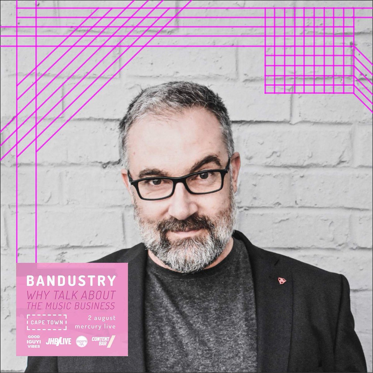 bandustry's tweet photo. Welcome @brandsrock to our 1st CPT panel, Thurs at @MercuryLiveCTN! Mike has been a passionate supporter of SA music/musicians for 30+ years. We can't wait to hear his perspective on business &amp; music. #Bandustry - supported by @ConcertsSA, @jhblive, Content Bar &amp; Good Guy Vibes. https://t.co/1bwi4FgEZU