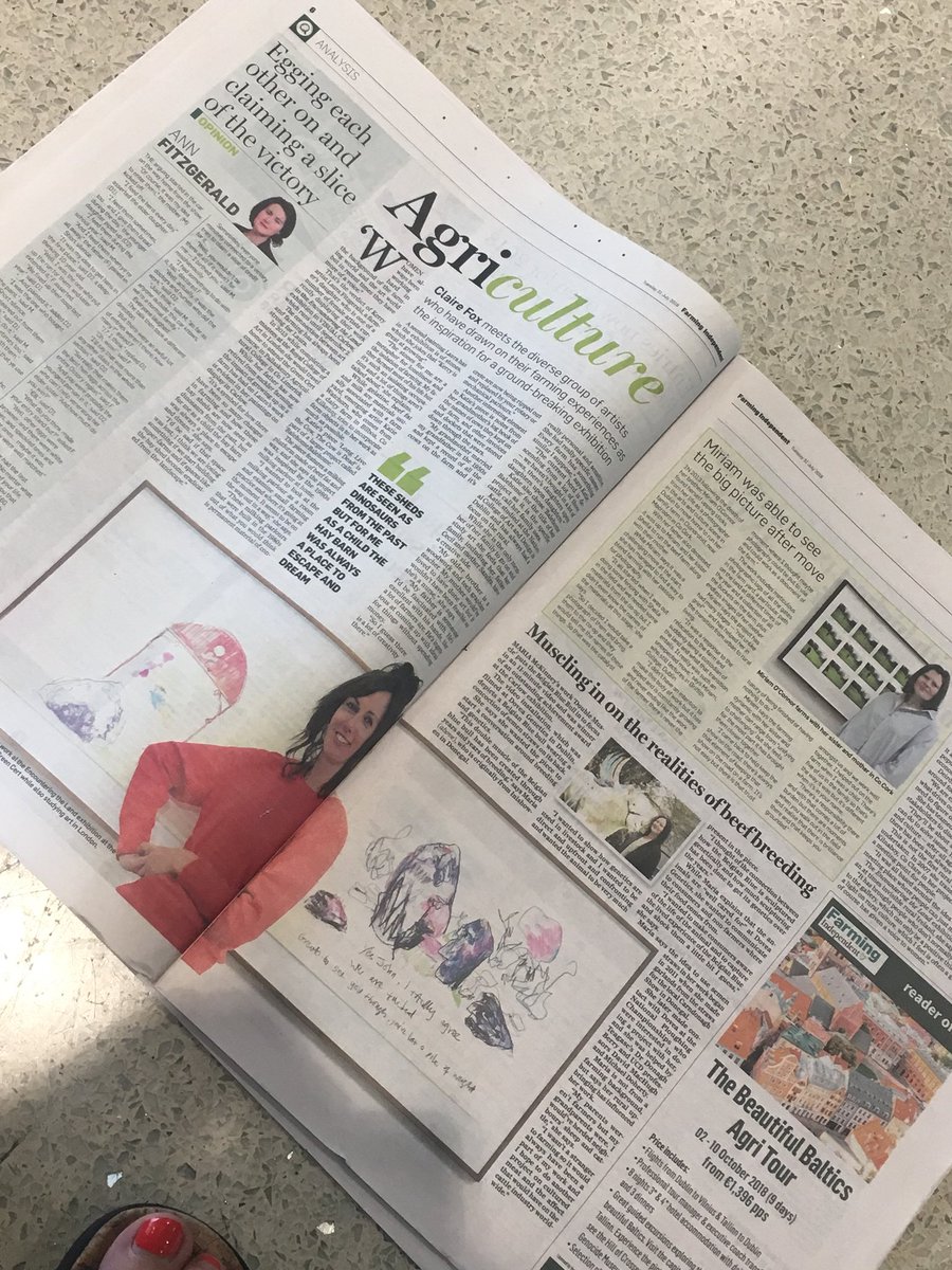 emmalucyo's tweet photo. En Route to Birmingham- reading about some of the artists involved in this season at VISUAL in the Farming Independent🌾🌾 #agriart #agriculture @VisualCarlow #encounteringtheland #BalehomeBalehome #thepersistentreturn https://t.co/gyN827MjSf
