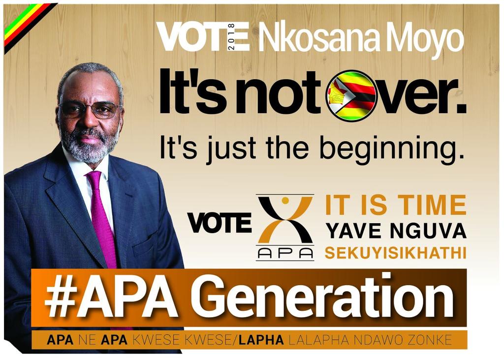 @CountEvans <a href="/APAZimbabwe/">APA Zimbabwe</a> Unmoved. Unshaken. Nothing defeats principle.

Whoever wins it has their work cut out for them and that has been the APA focus; services delivery after elections.

This isn't a soccer result whose consequence is the joy at the end of the match. 

In politics the agony starts now!