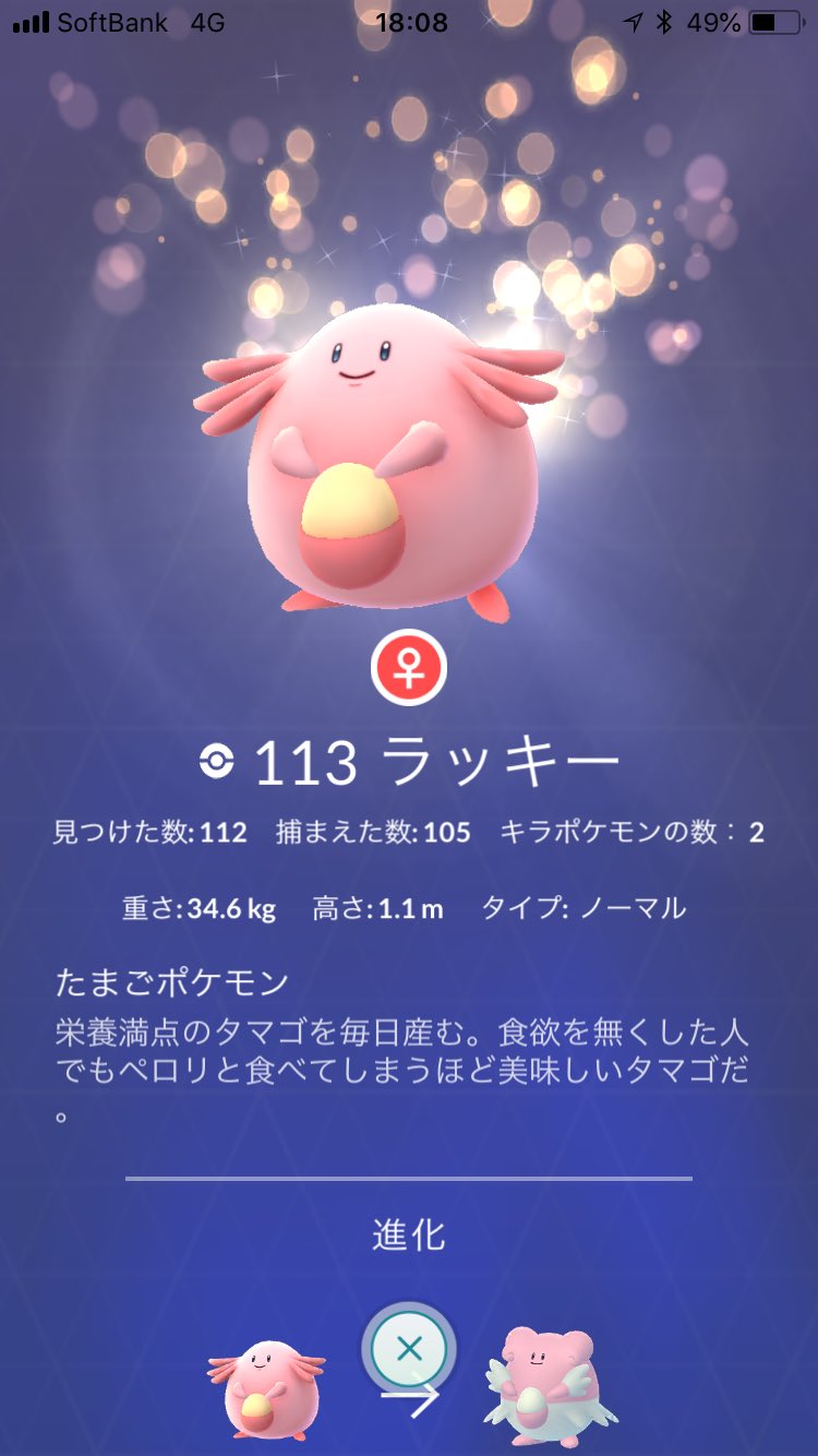 تويتر ザッキー ポケgo垢 على تويتر 図鑑の方もキラキラになりました 綺麗 たくさんのラッキーを交換してくださったフレンドの方 本当にありがとうございました またよろしくお願いします ポケモンgo キラポケモン ラッキー ハピナス T Co