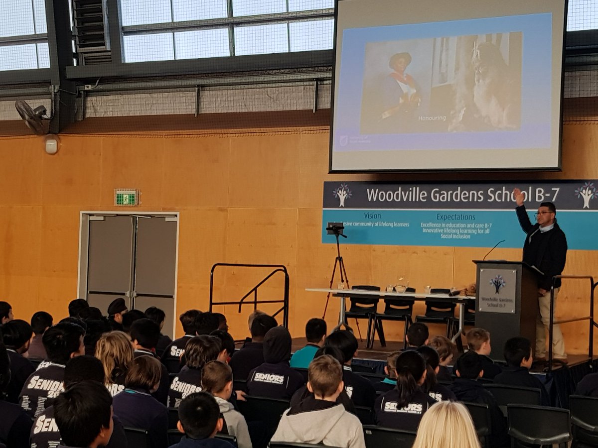 WgsLearning's tweet photo. Our students today had the privelige of being addressed by Prof. @LesterRigney who spoke to 12 year olds like equals, shared his confidence in their leadership and future and shared with us his amazing work. An inspiring and memorable day for students aspiring to become leaders. https://t.co/psAaXoBoFJ