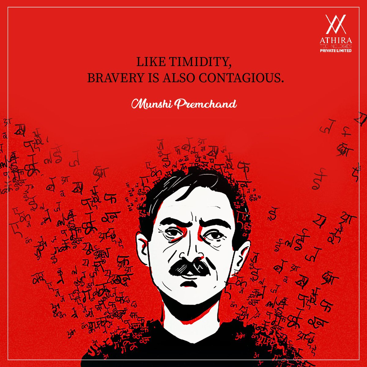 AthiraTechBLR's tweet photo. Tribute to the Greatest writer in Hindi Literature #MunshiPremChand Ji on his 138th Birth Anniversary.
#PremChand #HindiLiterature #GreatAuthor #UpanyasSamrat #GreatestWriter #Athira #AthiraTechnologies #AthiraTech https://t.co/hIi4DnsY68