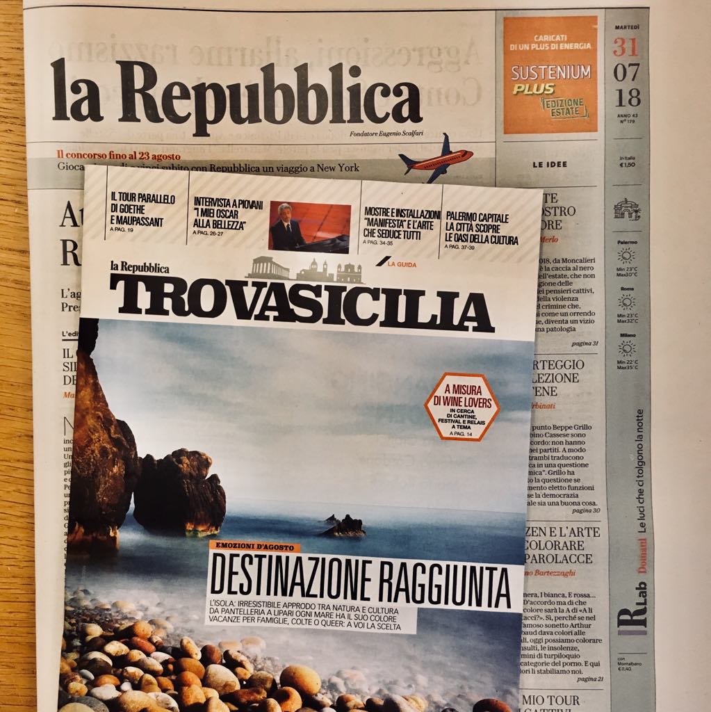 Oggi gratis con <a href="/rep_palermo/">Repubblica Palermo</a> il Trova Sicilia: l'isola dell'estate raccontata tra i colori del suo mare, i festival, gli spettacoli e lo street food. E ancora tutte le declinazioni delle vostre vacanze. Vi aspettiamo in edicola
#trovailtrova