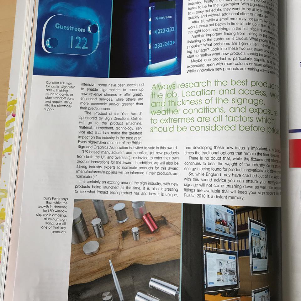 ispitrade's tweet photo. Great article in @signlink We contributed a lot of great content for this piece which demonstrates our sign industry knowledge. Explore our web shop and blogs online. #signtrade https://t.co/vA79cs3Rcu
