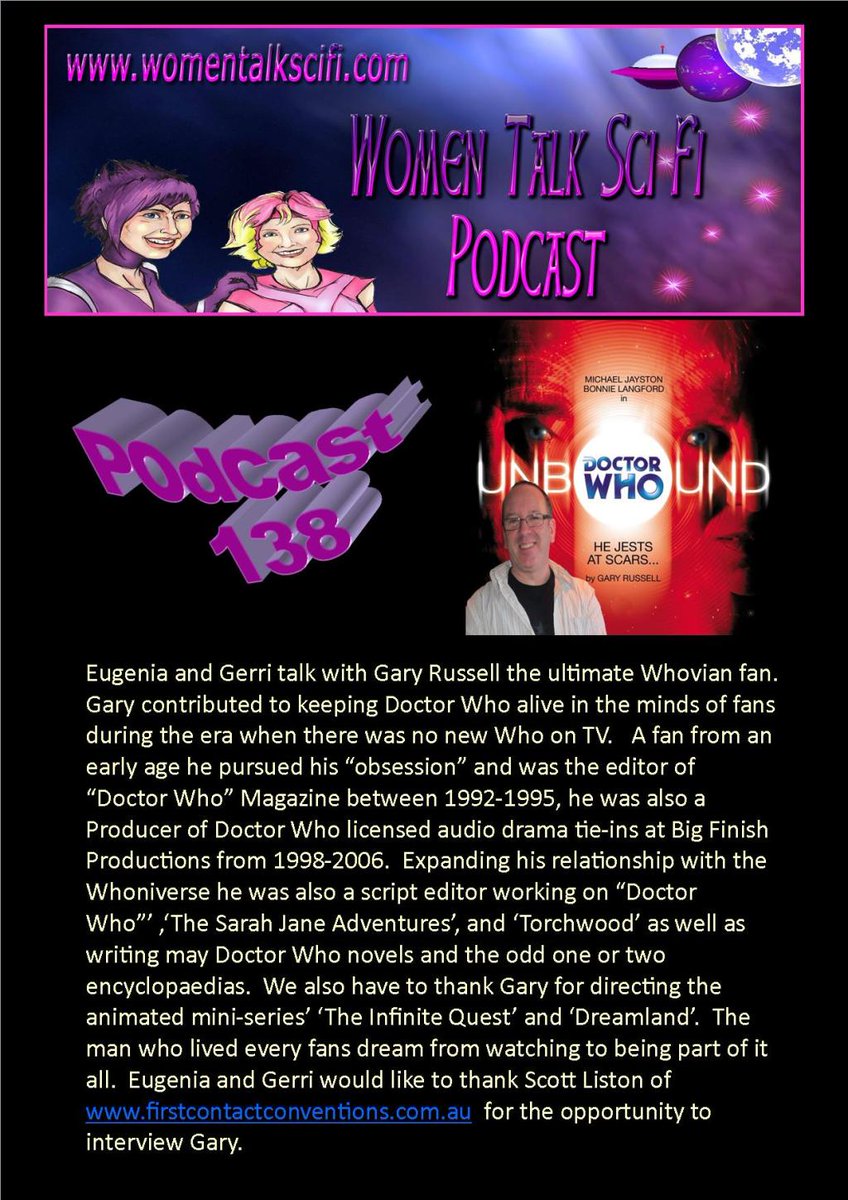 GENEWS_WTSF's tweet photo. Episode 138 – What a Whovian Can Do – Gary Russell https://t.co/rLw8Ge7Irz https://t.co/BeD8EBl95V