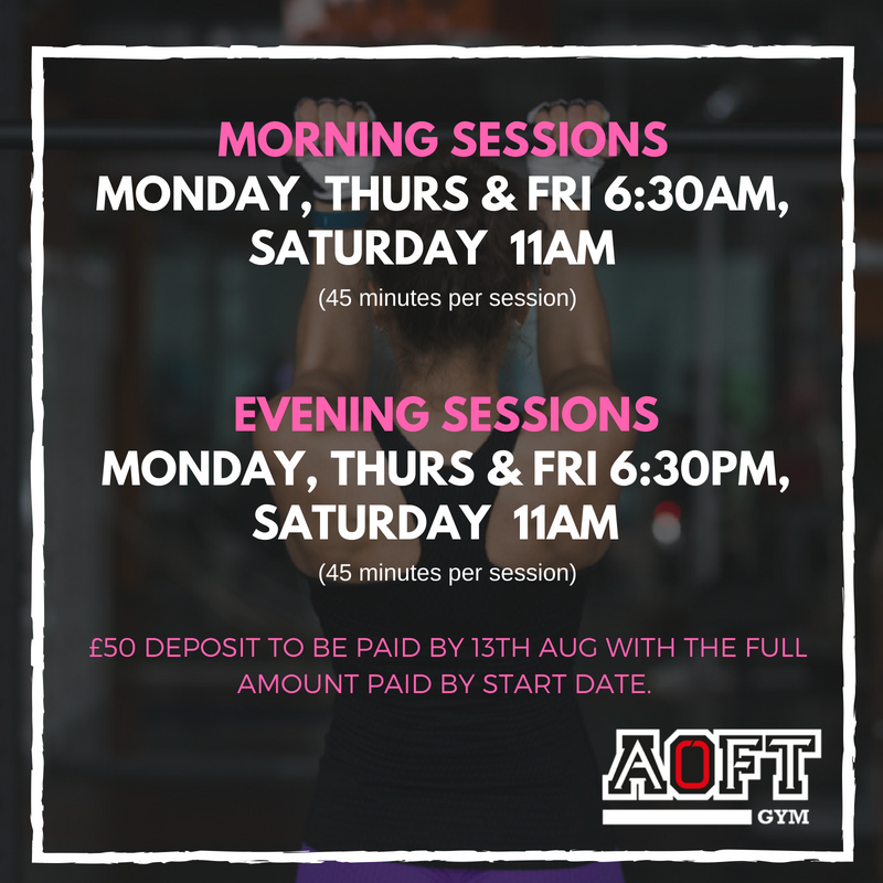 AOFT_GYM's tweet photo. Not long to go until we run our FIRST EVER male &amp; female small group transformations! 🤩

4 sessions per week, meal plans, measurements &amp; photos and all the support you need! Starting w/c 3rd September! 🏋️‍♂️

Message us NOW to secure your place! 📩

#transformationtuesday https://t.co/mOUvzvDIg7