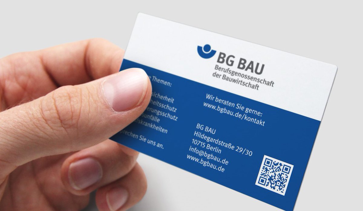 Bg Bau 2 8 Millionen Versicherte Konnen Sich In Deutschland Auf Uns Verlassen Um Im Fall Der Falle Fur Sie Da Zu Sein Hat Man Am Besten Die Bg Bau Karte Zur