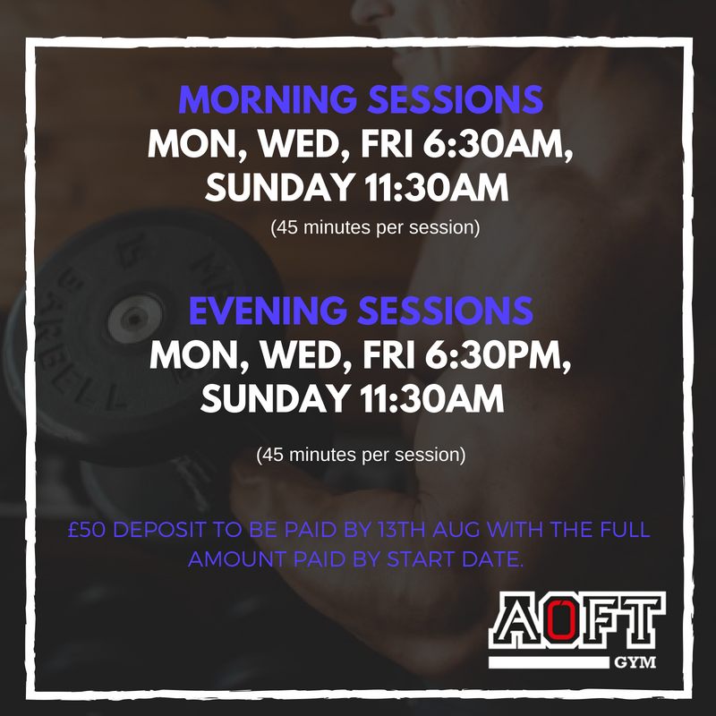 AOFT_GYM's tweet photo. Not long to go until we run our FIRST EVER male &amp; female small group transformations! 🤩

4 sessions per week, meal plans, measurements &amp; photos and all the support you need! Starting w/c 3rd September! 🏋️‍♂️

Message us NOW to secure your place! 📩

#transformationtuesday https://t.co/mOUvzvDIg7